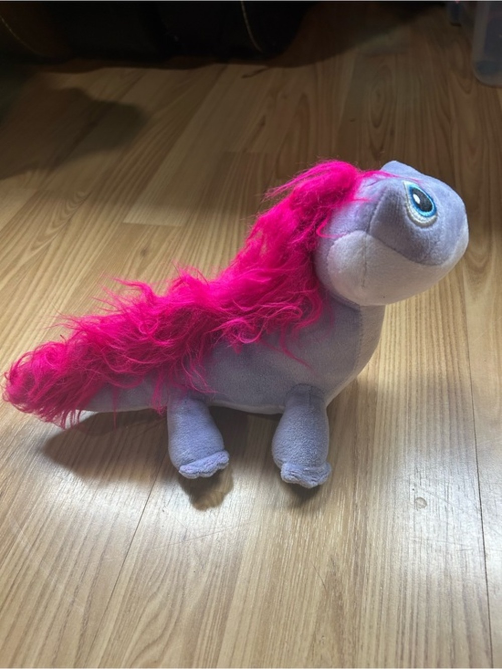 Plush Purple Pony with Bright Pink Mane dog toys